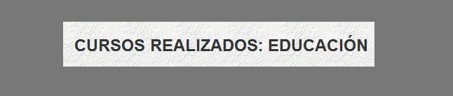 cursos realizados